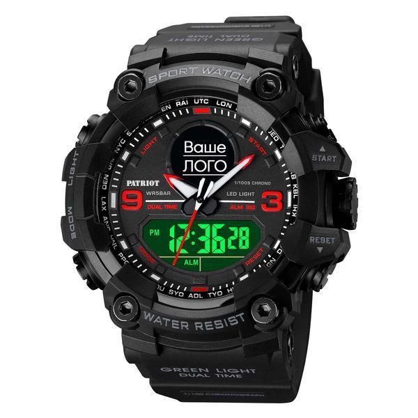 Patriot 001RDUA Ваше лого Чорні з червоним + Коробка 884143080758 фото